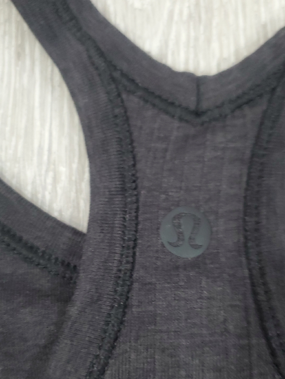 Lululemon Ebb To Street Tank Graphite Grey Size 4 Gently Used - Picture 6 of 8